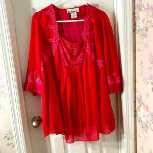 Red blouse size 18W